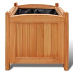 vidaXL Ensemble de 2 lits surélevés Bois 30x30x30 cm