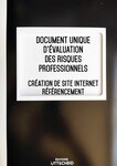 Document unique d'évaluation des risques professionnels métier (pré-rempli) : création de site internet - référencement uttscheid