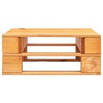 vidaXL Pouf palette de jardin marron miel bois de pin imprégné