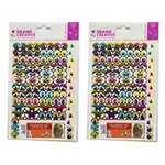 1188 gommettes adhésives - yeux