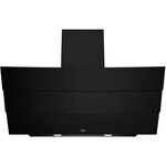 Hotte murale décorative beko -  90 cm - plan incliné - 3 vitesses - noir