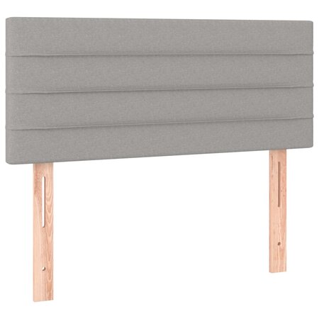 vidaXL Tête de lit Gris clair 90x5x78/88 cm Tissu