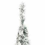 vidaXL Sapin de Noël artificiel escamotable avec neige floquée 150 LED