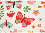 Autocollants - Le printemps - Papillons et fleurs - Dorures et paillettes