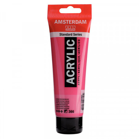 Peinture acrylique en tube - rose quinacridone - 120ml - amsterdam