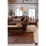 Tapis coton lavable Tribu sol marron - 170 x 240 cm