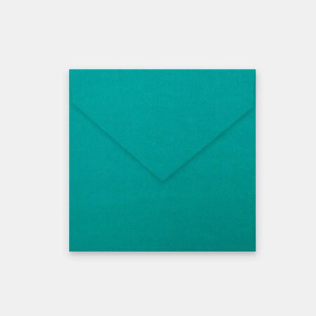Lot de 50 enveloppes 155x155 mm velin vert paon
