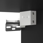 vidaXL Ensemble de meubles TV 5 Pièces Noir Bois d'ingénierie