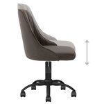 vidaXL Chaises pivotantes à manger lot de 4 gris foncé velours
