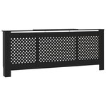 vidaXL Cache-radiateur MDF Noir 205 cm