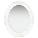 vidaXL Miroir mural style baroque 50x60 cm Blanc