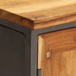 vidaXL Buffet Teck recyclé et acier 65 x 30 x 70 cm