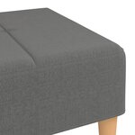 vidaXL Repose-pied Gris clair 78x56x32 cm Tissu