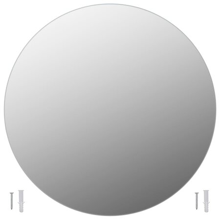 vidaXL Miroir mural 70 cm Rond Verre