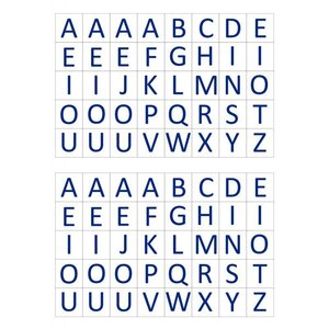 Pochette de 1 600 gommettes adhésives repositionnables lettres