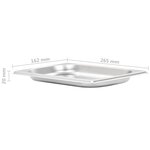 vidaXL Récipients Gastronorm 12 Pièces GN 1/4 20 mm Acier inoxydable