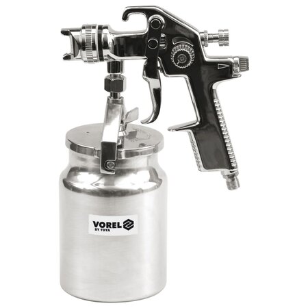 VOREL Pistolet de pulvérisation HVLP avec godet à liquide 1000 ml