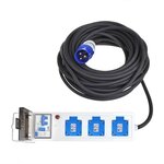 ProPlus Unité d'alimentation de tente/remorque 10 m 3 x Schuko
