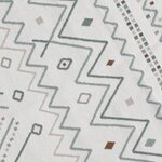 vidaXL Tapis Beige et bleu 80x300 cm Coton