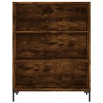 vidaXL Buffet chêne fumé 69 5x32 5x180 cm bois d'ingénierie