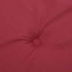 vidaXL Coussins de chaise à dossier haut lot de 4 rouge bordeaux