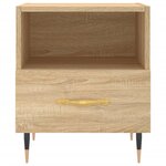 vidaXL Table de chevet chêne sonoma 40x35x47 5 cm bois d’ingénierie