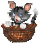 Kit perles et plaques mini (petites perles Ø2 5 mm) Chat
