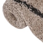vidaXL Tapis shaggy à poils longs Beige et anthracite 200x290 cm