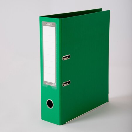 Lot de 10 Classeurs A4 Class'Hic VERT haut de gamme - dos 8 cm - marque enveloppebulle