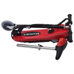 vidaXL Trottinette électrique avec selle et LED 120 W Rouge