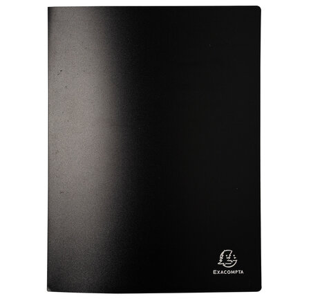 Protège-documents a4 polypro 20 pochettes 40 vues noir exacompta