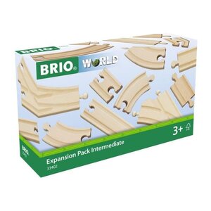 Brio World Coffret Evolution Intermédiaire -16 Rails - Accessoire pour circuit de train en bois - Ravensburger - Des 3 ans - 33402