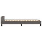 vidaXL Cadre de lit avec tête de lit Gris 100x200 cm Similicuir