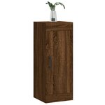 vidaXL Armoire murale chêne marron 34 5x34x90 cm bois d'ingénierie