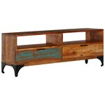 vidaXL Meuble TV 118 x 35 x 45 cm Bois de récupération massif