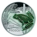 Pièce de monnaie 3 euro Autriche 2018 – Grenouille