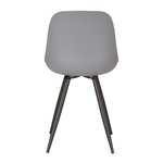 LABEL51 Chaises à manger lot de 2 Monza 46x54x88 cm anthracite