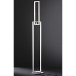 Wofi lampadaire à led muriel nickel mat