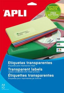Pochettes Étiquettes Transjet D'Enc 63 5X 38 1 10 Feuilles