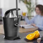 Princess presse-agrumes 160 w acier inoxydable noir mat