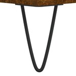 vidaXL Buffet haut Chêne fumé 34 5x34x180 cm Bois d'ingénierie