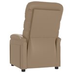 vidaXL Fauteuil inclinable Cappuccino Similicuir