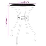vidaXL Mobilier à dîner de jardin 5 Pièces Maille Métal Anthracite