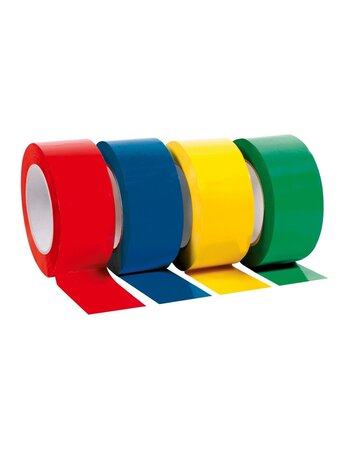 (lot  36 rouleaux) ruban adhésif pvc jaune 50mmx100m