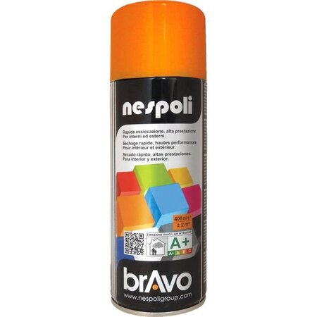 Aérosol peinture professionnelle orange pastel 400 ml  nespoli