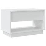 vidaXL Meuble TV Blanc 70x41x44 cm Aggloméré