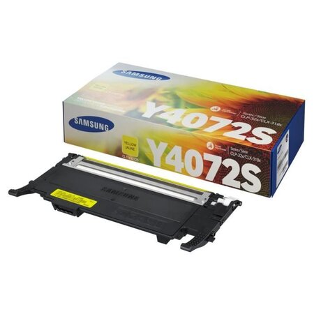 Cartouche de toner jaune samsung clt-y4072s (su472a) pour clp-320/ss060a/clx-3185 series