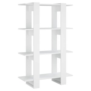 vidaXL Bibliothèque/Séparateur de pièce Blanc 80x30x123 5 cm