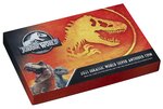 VELOCIRAPTOR SHAPED JURASSIC WORLD 2 onces argent Antique monnaie 5 Dollars Dollars Niue 2021
