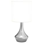 vidaXL Lampes de table 2 Pièces Bouton tactile Blanc E14